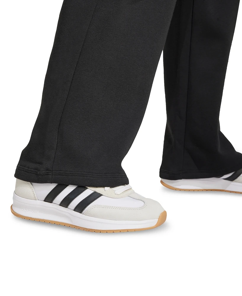 adidas Women's Essentials Feel Cozy Mid-Rise Open-Hem Pants