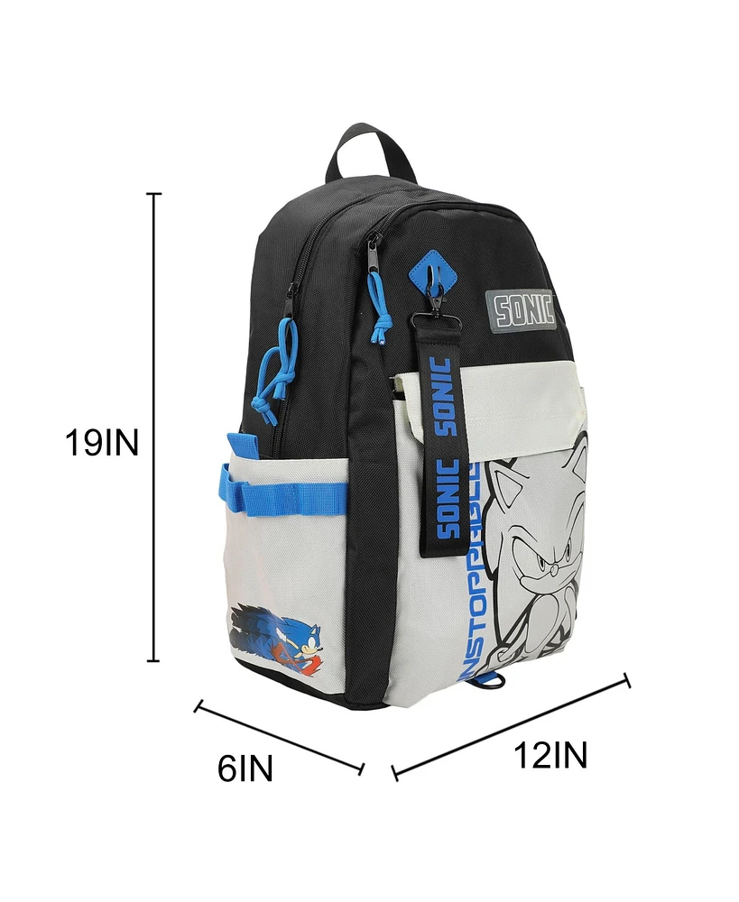Sonic The Hedgehog Character Art 19” Backpack