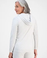 Style & Co Petite Zip-Front Long-Sleeve Hoodie, Exclusively at Macy's