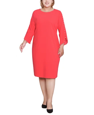 Ny Collection Plus Size 3/4 Sleeve Dress