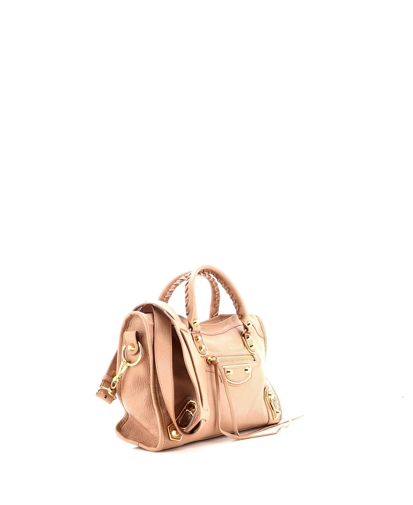 Pre-Owned Balenciaga Small City Classic Metallic Edge Bag Leather