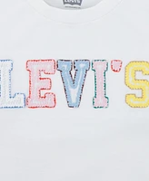 Levi's Toddler and Little Girls Crochet Logo Long Sleeve T-Shirt