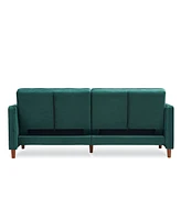 Gold Sparrow 77" Velvet Victoria Convertible Sofa Bed, Created for Macy's