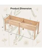 Large Raised Garden Bed with Drainage Holes and 6 Supporting Legs