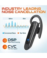 Delton 22X Wireless Mono Bluetooth Headset, Wireless Single Ear Headset With Built-In Two Microphones, Lightweight Bluetooth Phone Earpiece Compatible