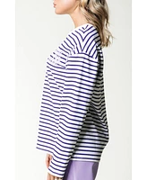 Colourful Rebel Logo Wave Stripe Longsleeve Tee