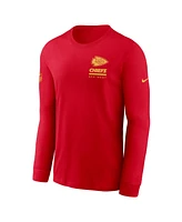 Nike Men's Kansas City Chiefs Sideline Performance Long Sleeve T-Shirt