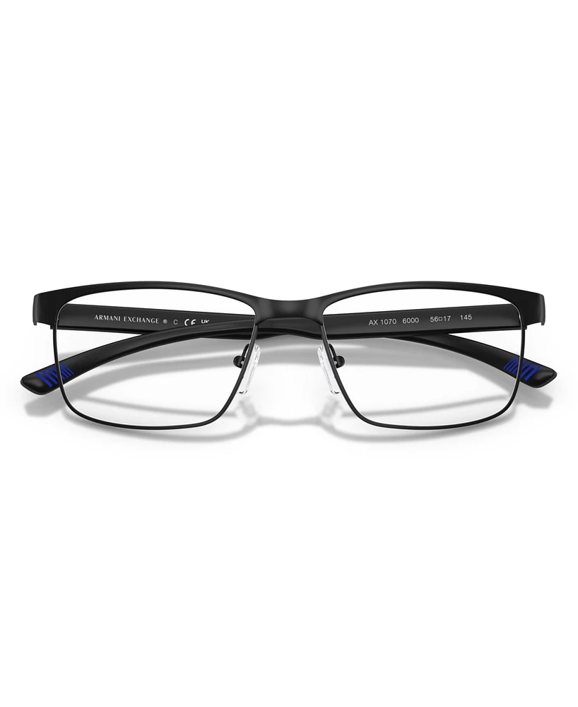 Armani Exchange Men's Rectangle Eyeglasses, AX1070