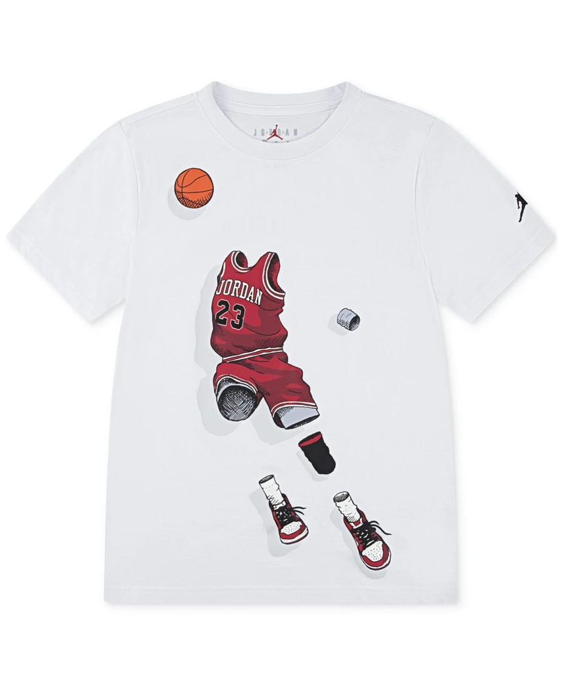Jordan Big Boys Ghost Man Graphic T-Shirt