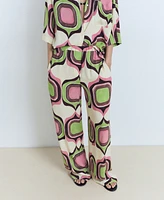 Mango Women's Geometric Print Pants