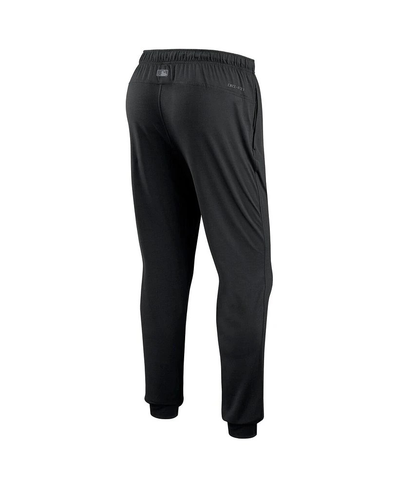 Nike Men's Black Milwaukee Brewers Big Tall Performance Travel Pants