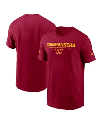 Nike Men's Burgundy Washington Commanders Sideline Performance T-Shirt