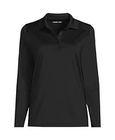 Lands' End Women's Long Sleeve Feminine Fit Rapid Dry Polo Shirt