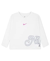 Nike Little Girls Varsity Prep Long Sleeve Top