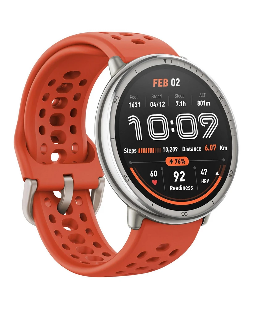 Amazfit Active 2 Smart Watch - Red Sport Silicone