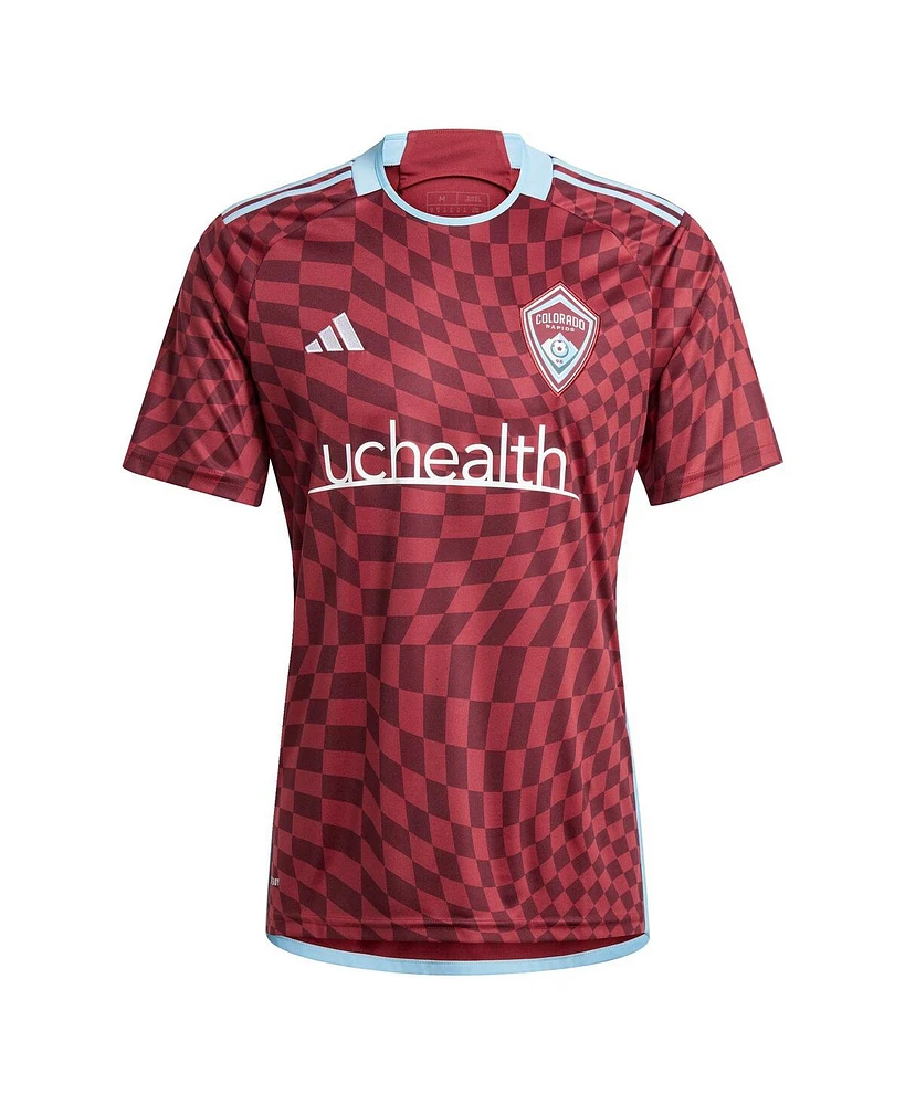 Adidas Men's Cole Bassett Burgundy Colorado Rapids 2024 One Flag Kit Replica Player Jersey
