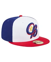 New Era Men's White/Red Kannapolis Cannon Ballers Authentic Collection 59FIFTY Fitted Hat