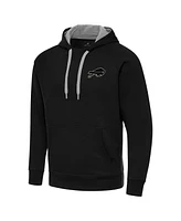 Antigua Men's Buffalo Bills Brushed Carbon Victory Pullover Hoodie