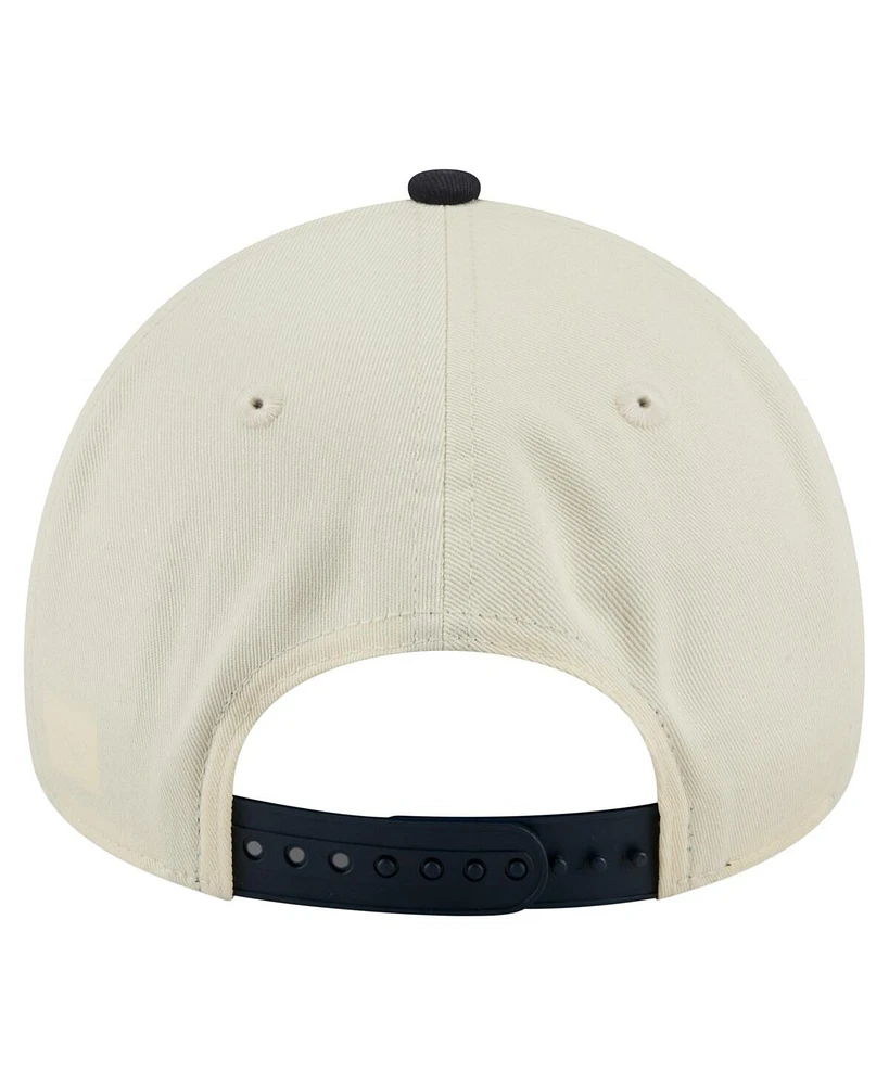 New Era Men's Cream Baltimore Orioles Speckle A-Frame 9FORTY Adjustable Hat