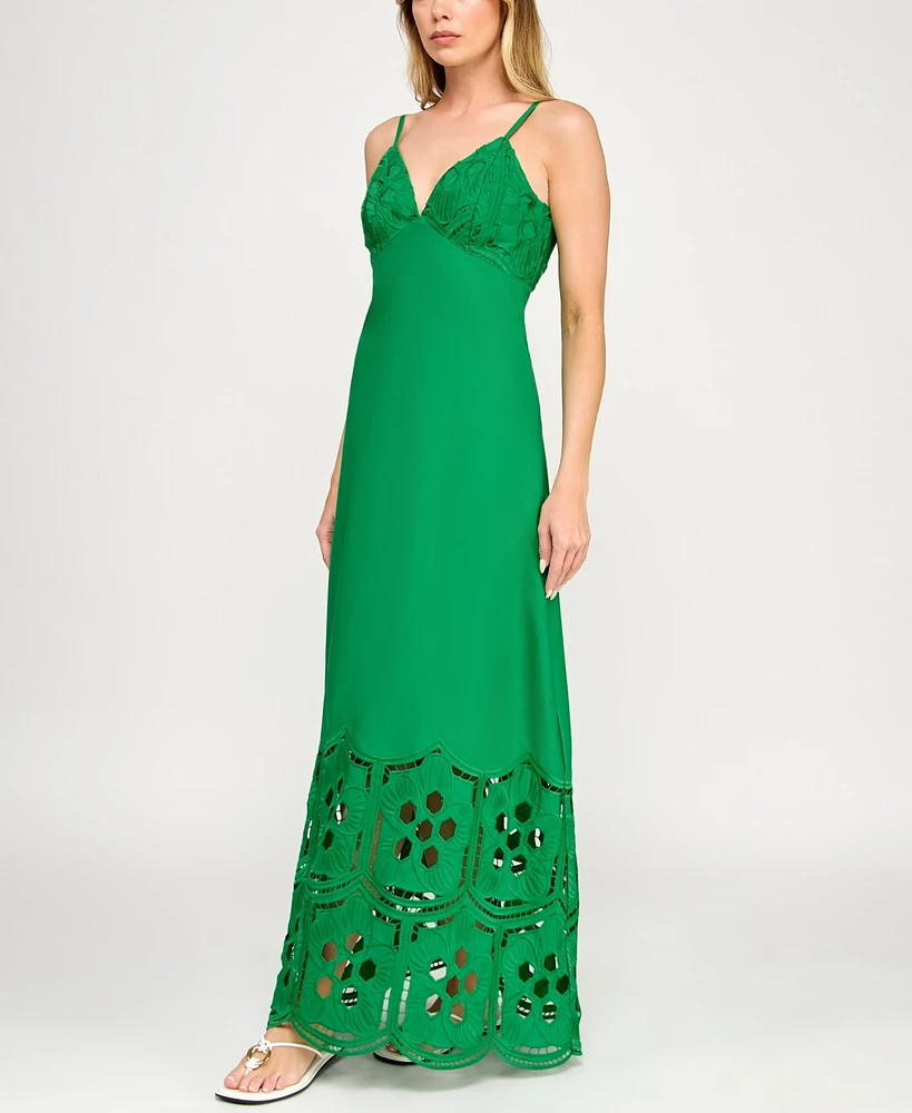 Invitee Juniors' Cotton Sleeveless Sweetheart Dress