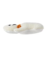 Glitzhome Halloween Hooked Ghost Shaped Decorative Pillow, 12" x 4"