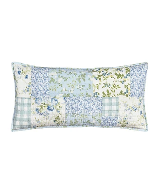 Piper & Wright Karalena Cotton Quilted Boudoir Decorative Pillow, 12" x 26"