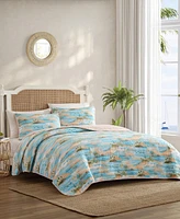 Tommy Bahama Bon Voyage Cotton Reversible 2-Pc. Quilt Set, Twin
