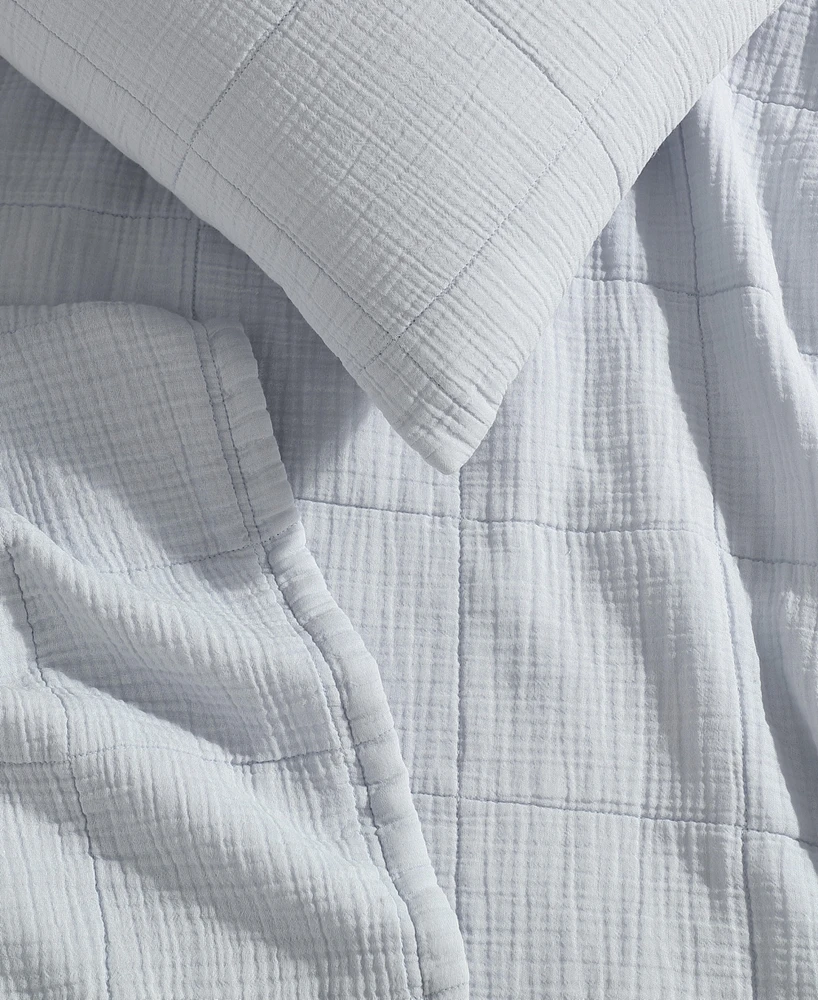Calvin Klein Cotton Gauze Solid 3-Pc. Quilt Set