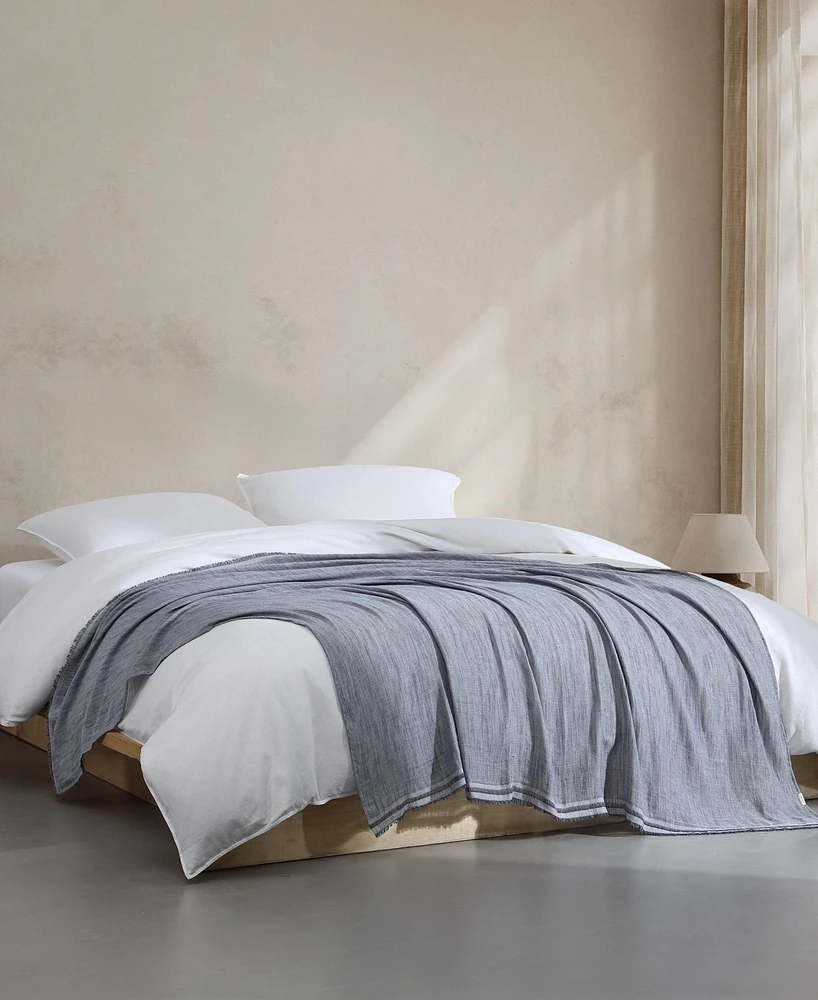 Calvin Klein Fine Weave Throw, 70" x 60"