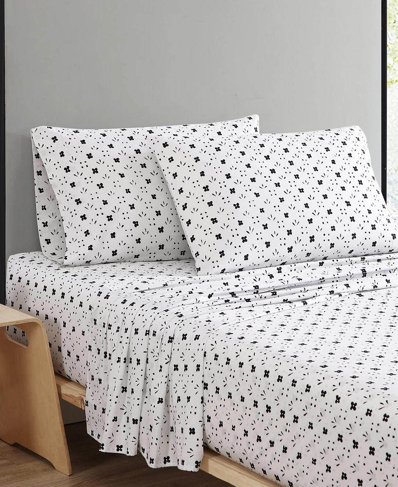 Marimekko Kukkaketo 200-Thread Count Cotton Percale 4-Pc. Sheet Set