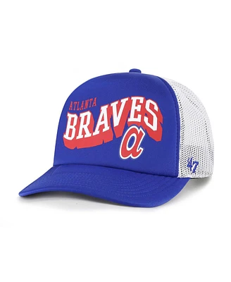 '47 Brand Men's Royal Atlanta Braves Meander Foam Trucker Snapback Hat