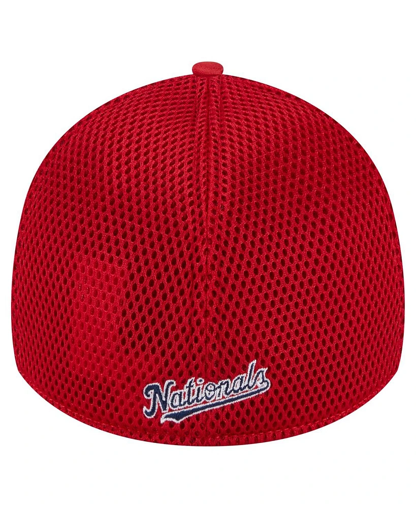 New Era Big Boys and Girls Red Washington Nationals Camo 39THIRTY Flex Hat