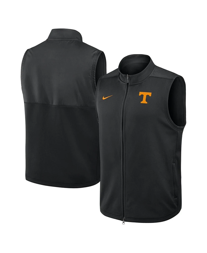 Nike Men's Black Tennessee Volunteers Primetime Victory Performance Full-Zip Vest