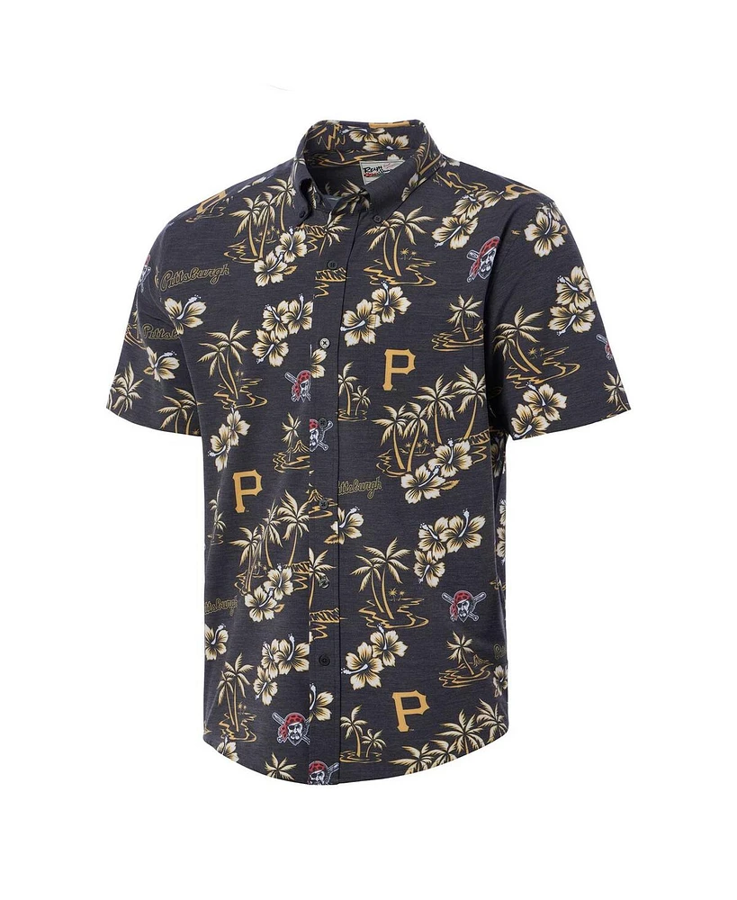Reyn Spooner Men's Black Pittsburgh Pirates Kekai Button-Down Shirt