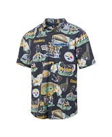 Reyn Spooner Men's Black Pittsburgh Steelers Scenic Button-Down Shirt