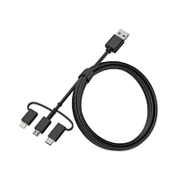 OtterBox Mobile Charging Kit Power Bank 5,000 mAh and 3 in 1 Cable 1m-Black