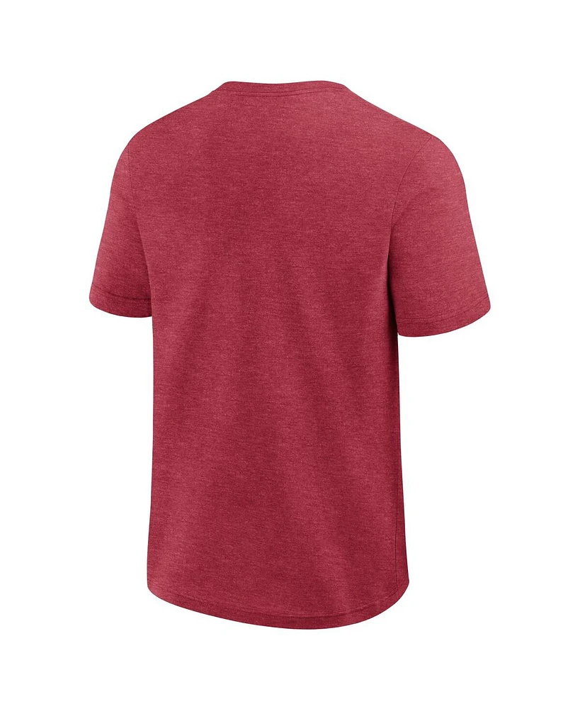 Logo Athletic Men's Heather Red Atlanta Falcons Top Notch T-Shirt