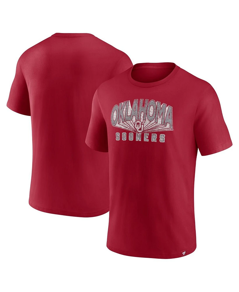 Fanatics Men's Crimson Oklahoma Sooners Tradition Established Staple T-Shirt
