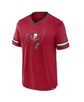 Fanatics Men's Red Tampa Bay Buccaneers Stripe Stacking T-Shirt
