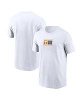 Nike Men's White Tennessee Volunteers Campus Logo Swoosh T-Shirt