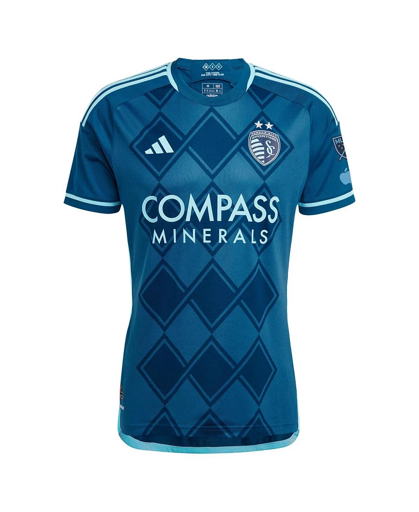 Adidas Men's Daniel Salloi Navy Sporting Kansas City 2024 Diamonds Our Forever Authentic Player Jersey
