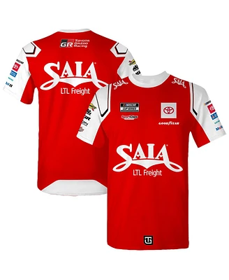 Joe Gibbs Racing Team Collection Men's Red Ty Saia Sublimated Uniform T-Shirt