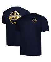 Fanatics Men's Navy Michigan Wolverines Big Tall Fast Break 2 Hit T-Shirt