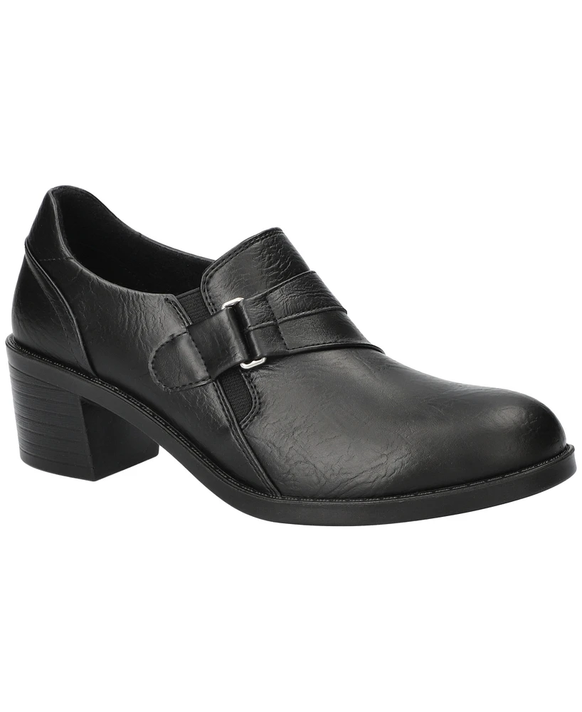Easy Street Lavelle Women's Comfort Block-Heel Slip-On Shooties
