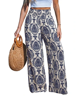 Cupshe Women's Gilded Sands Ornate Pants