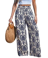 Cupshe Women's Gilded Sands Ornate Pants