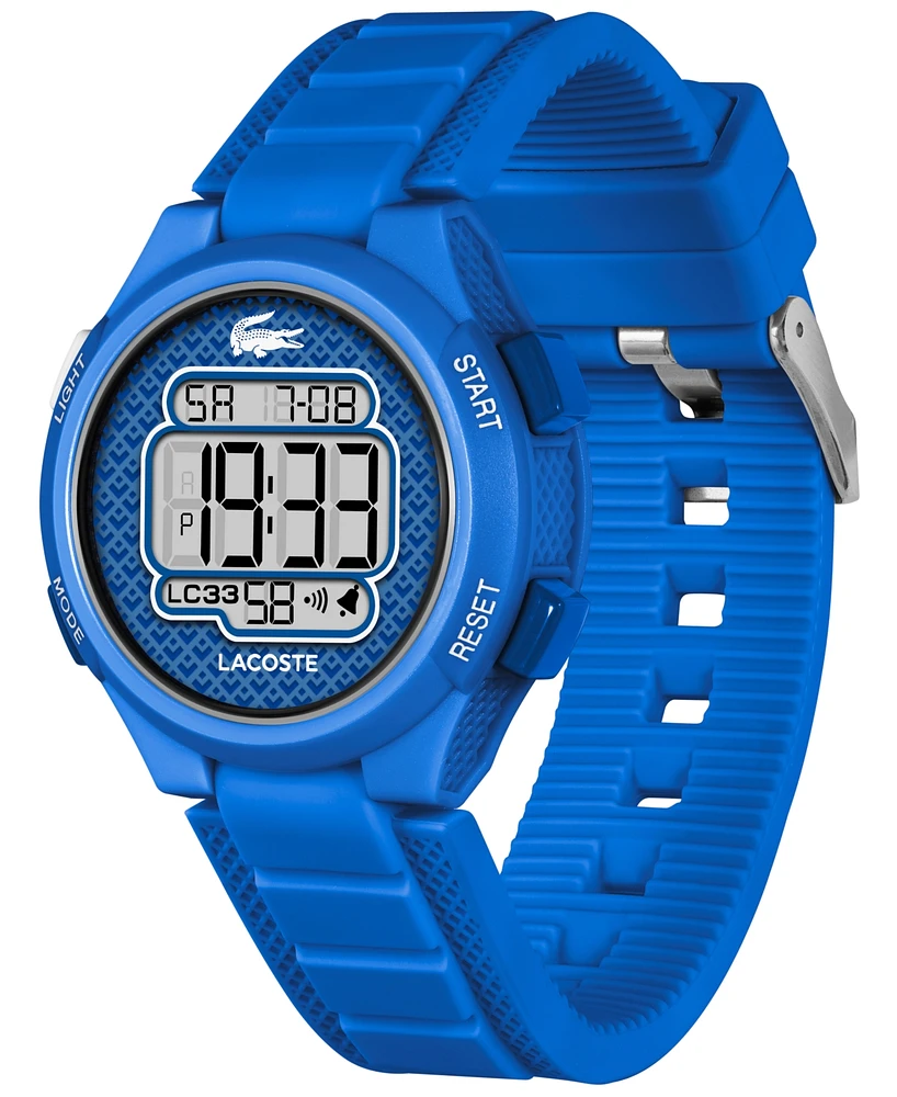 Lacoste Kid's LC33 Blue Silicone Strap Watch, 32.6mm