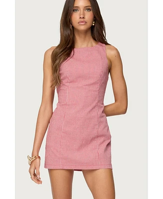 Edikted Womens Macee Gingham Romper