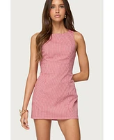 Edikted Womens Macee Gingham Romper