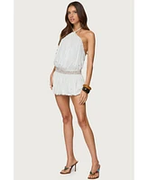 Edikted Women's Aida Backless Bubble Mini Dress